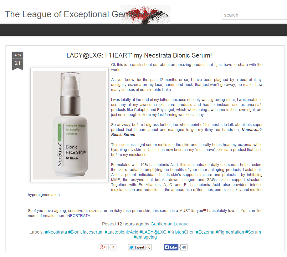 2015 04 21 - LXG Review - NST Bionic Serum